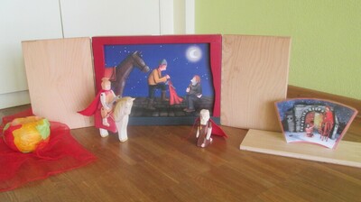15.11.21 Sankt Martin und Laternenzug in der Krippe